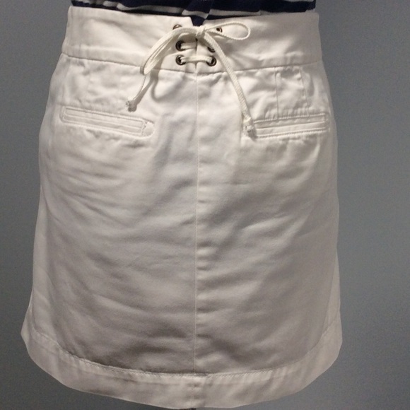 J. Crew White Sailor Nautical Skirt Size 4 - Picture 2 of 4